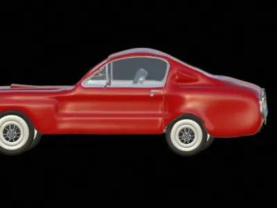 1967 Ford Mustang Fastback Low-Poly 3D Car Model Low-poly 3D model
