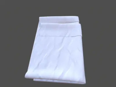Folded Cloth Low-poly 3D model