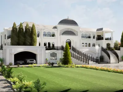 Grand mension house 3D model