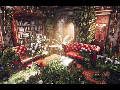 One Two Environment Unreal Engine Low-poly 3D model