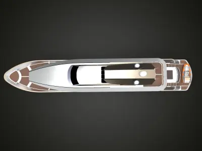 Luxury Yacht IV 3D model