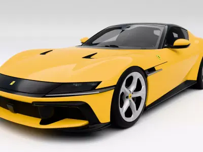 Ferrari 12 Cilindri  2025 Low-poly 3D model