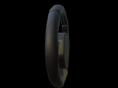 Steering Wheel Low-poly 3D model by romilton11ity
