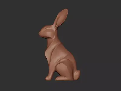 Rabbit Sculpture  3D print model