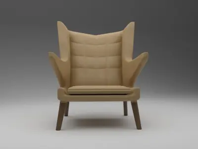The Papa Bear Arm chair  3D model