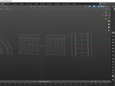 Road Tileset Free 3D model
