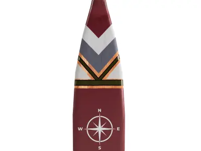 Decorative Canoe Paddles  3D model