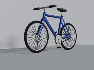 3d amazing metalic bike  Free 3D model