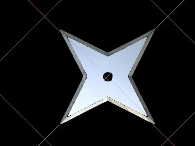 Shuriken star Free 3D print model