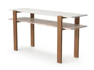 Marble Console Low-poly 3D model