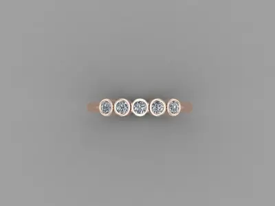 Solitaire Ring SR1 Version 1 3D model
