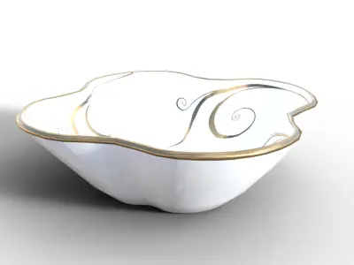 Christmas Bucket And Plate Pack Low-poly 3D model