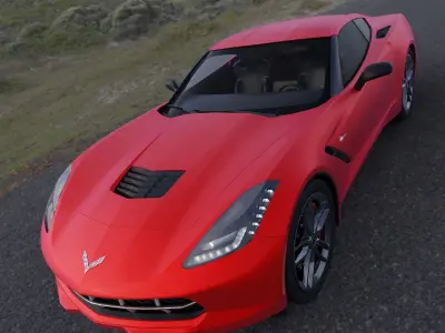 Car - Corvette 3D model