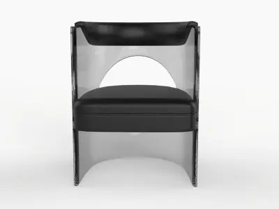 Art Decorative Chair Low-poly 3D model