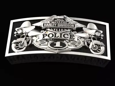 Harley-Davidson Belt Buckle Code-CGH006 3D print model