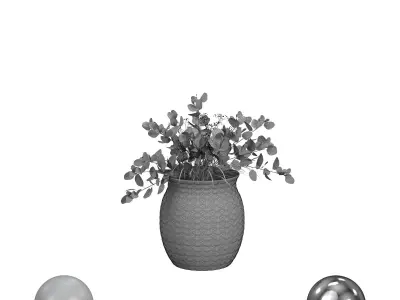 Weathered Handcrafted Terracotta Vase 3D model