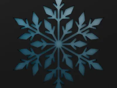 Snowflake 3D model