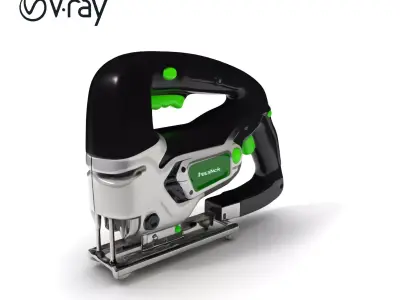 Cordless Electric Jigsaw D Model Pack Low-poly 3D model