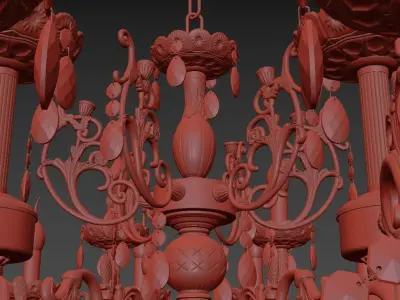 Chandelier Colzano E 1 1 24 200 CG 3D model