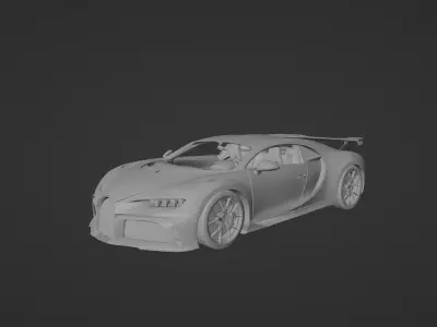 Bugatti Chiron Pur Sport 3D print model