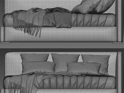 Collection Childroom ikea saarinen slatted bed frame 3D model