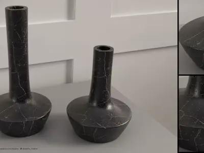 Decorative Vase -  4k Textures -  2 Sizes 3D model