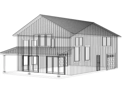 Barndominium House 16 -Archimple LLC 3D model