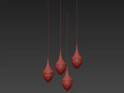 RH LANGUEDOC Round Chandelier Antique Brass 3D model