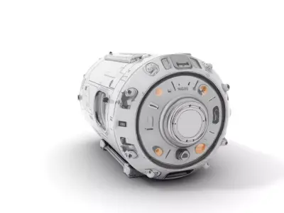 Futuristic SciFi Space Capsule Model Pack Low-poly 3D model