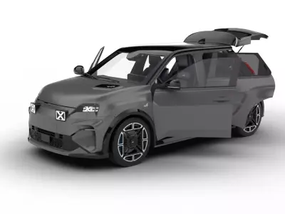 Alpine A290 GT 2025 HQ 3d model 3D model