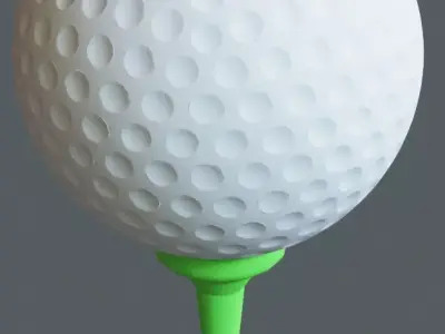 golf ball Free low-poly 3D model