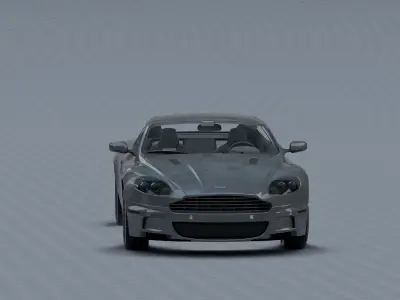 Aston Martin DB9 Low-poly 3D model