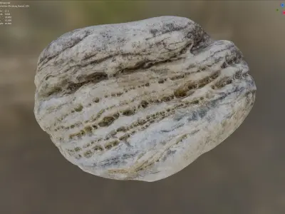 Briceburg Quartz 1 - 8K Textures - 7 Mesh Resolutions  Low-poly 3D model