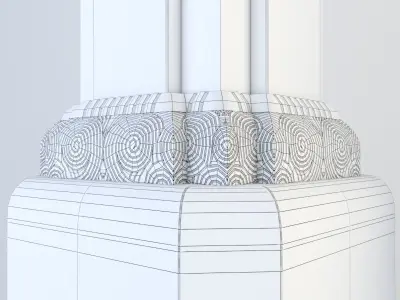 Column art deco style 3D model