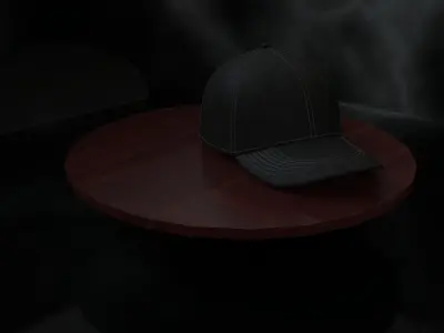 Stylish 3D Cap Design Optimized for Rendering and Animation Free 3D model