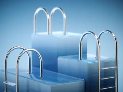 Pool Ladder Pack - 3D Models 3D model