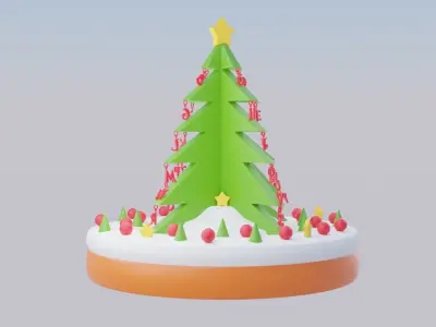 Christmas Cake 3D print model