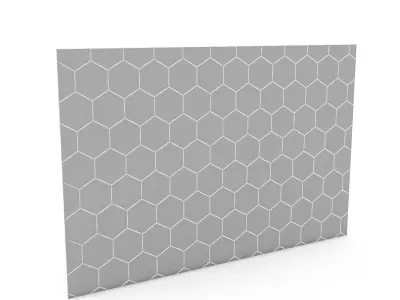 3D 3d modern wall panel 02 Low-poly 3D model