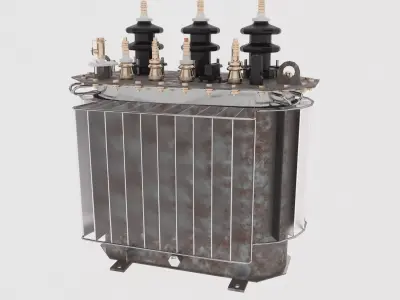Oil Power Transformer 3D model