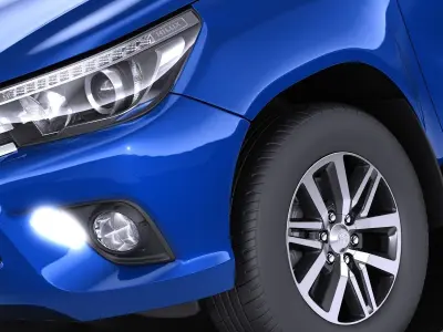 Toyota Hilux Double Cab 2017 VRAY 3D model