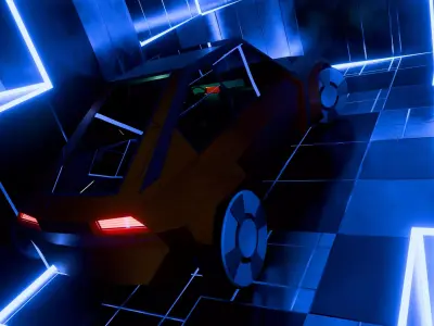 Concept styled sports coupe 3 3D model