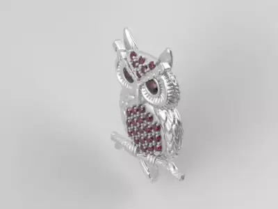 Owl Pendant - Dije Buho 3D print model