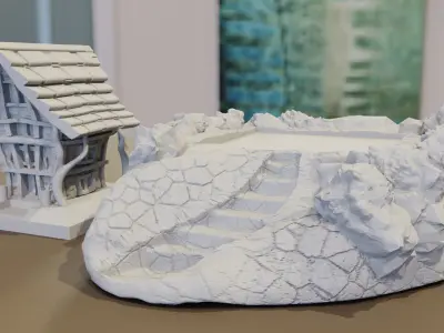 Medieval Witch House 3D print model