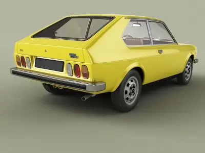 Fiat 128 3p Berlinetta 3D model