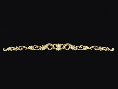 Central decor ornament for furniture 3D model 279