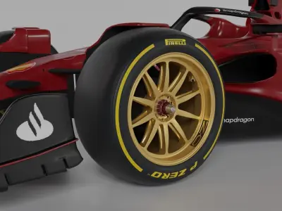Formula One Wheel  3D model