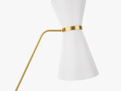 Pierre Guariche G2 Floor Lamp 3D model