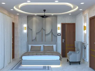 BEDROOM INTERIOR DESIGN 3D model