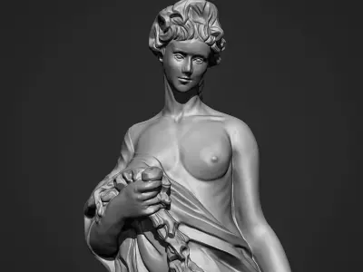 Woman sculpture 3d print model 3D print model