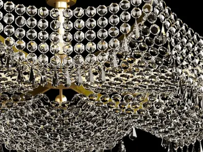 crystal Modern chandelier luxury 3D model